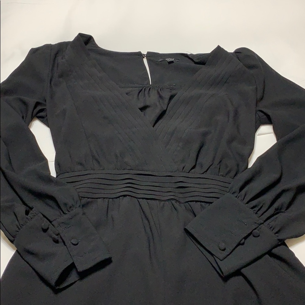 Black long sleeve romper
